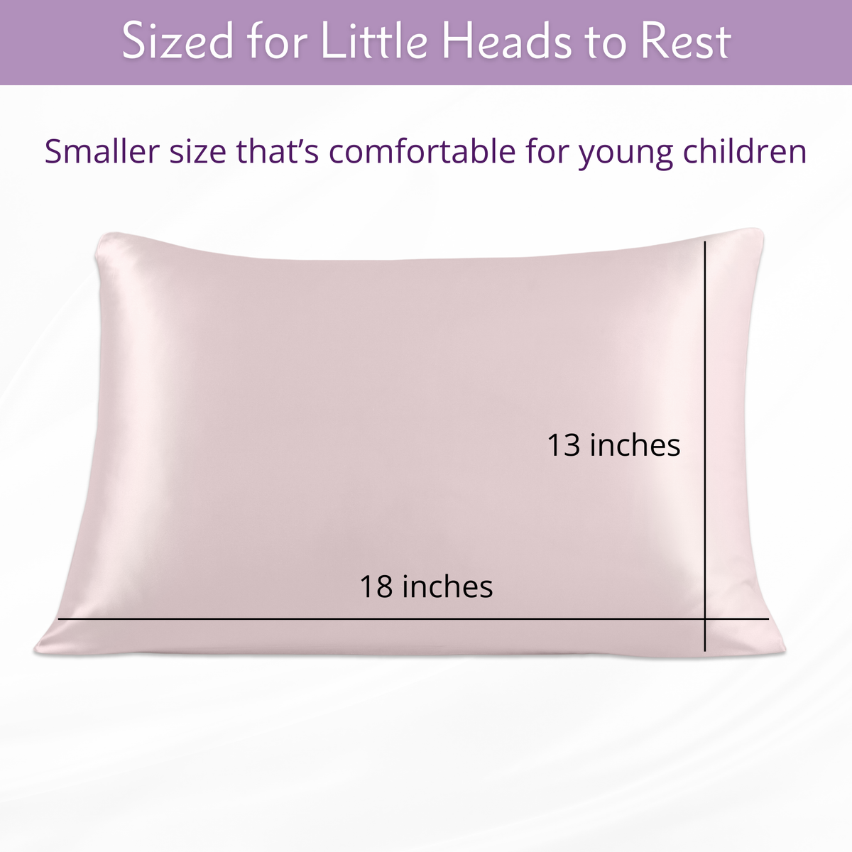 Mulberry Park Pure 19 Momme Silk Toddler Pillowcase - Lullaby Pink