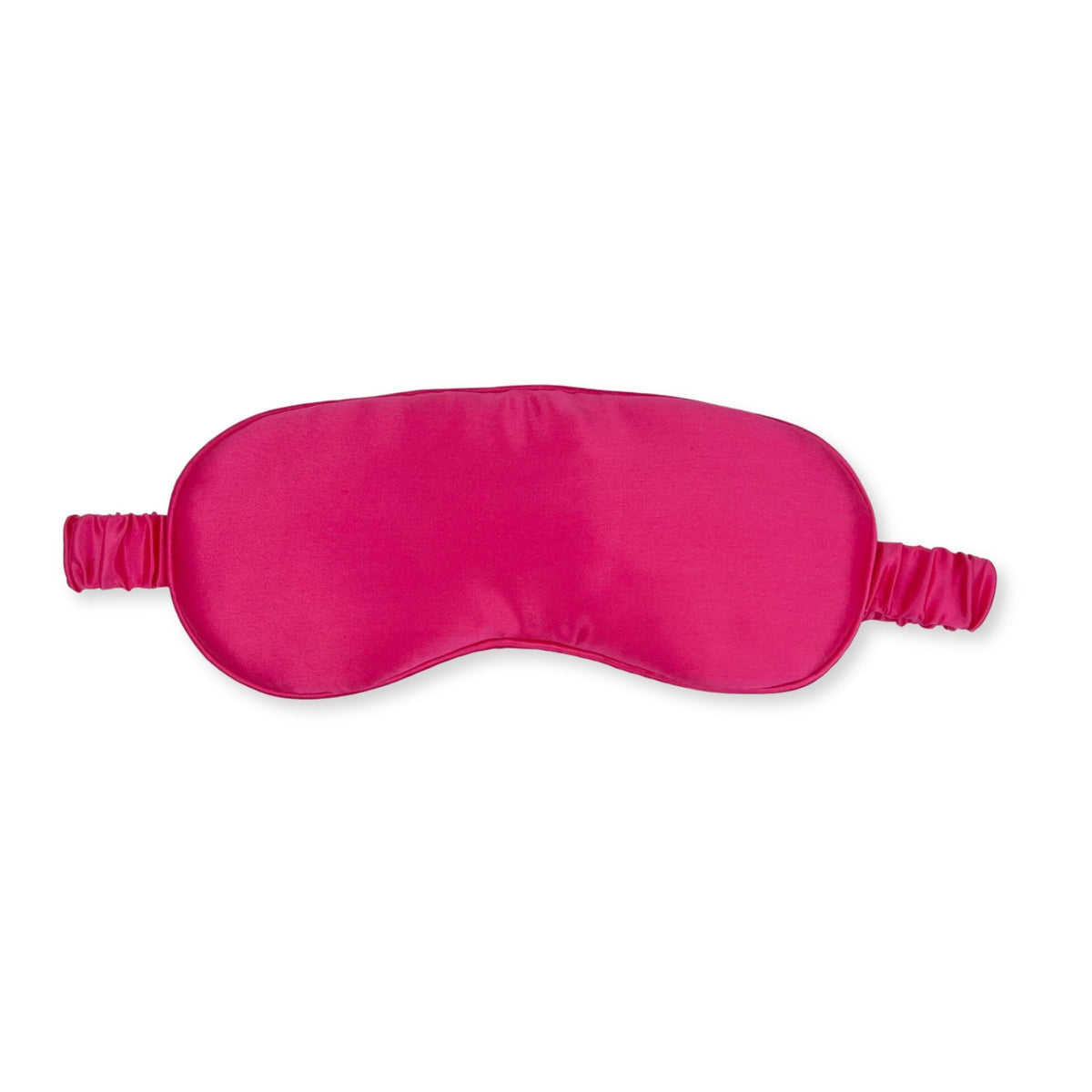 Mulberry park silks 19 momme silk sleep mask in Magenta with adjustable strap for comfortable sleep