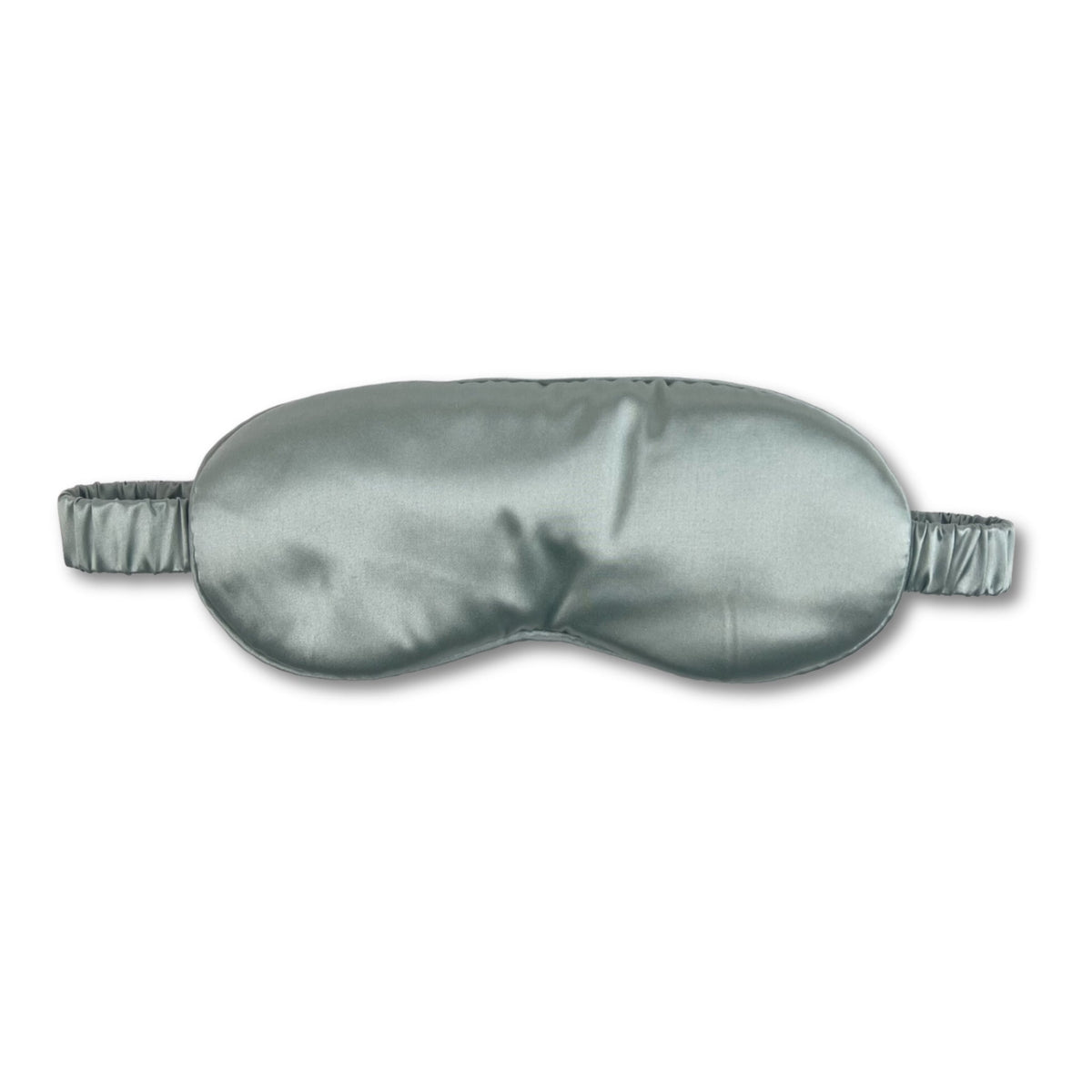 Mulberry park silks 22 momme silk sleep mask in Sage with adjustable strap for comfortable sleep