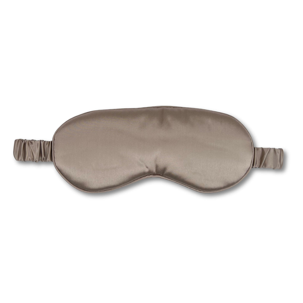 Mulberry Park Silks 22 Momme Silk Sleep Mask in taupe with Adjustable Strap for comfortable Sleep