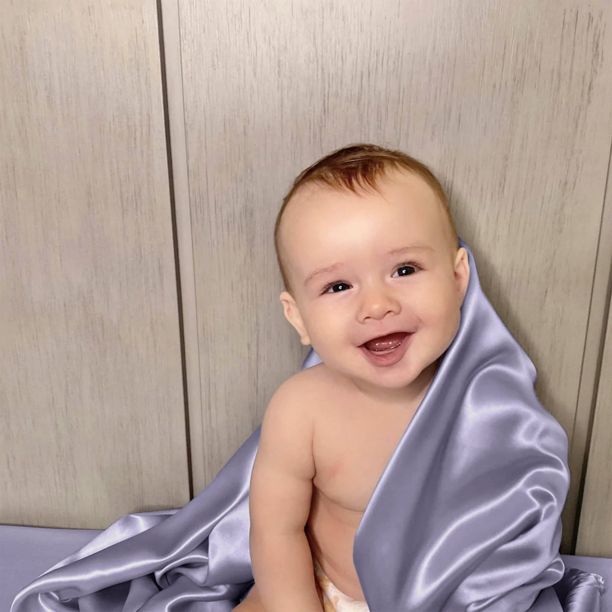 Mulberry Park Silks 19 Momme Silk Crib Sheet - Peaceful Purple