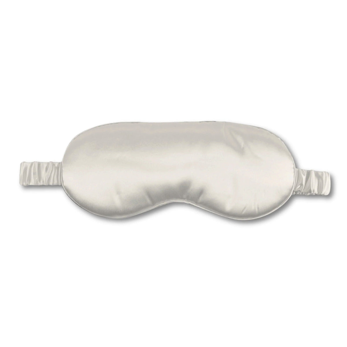 Mulberry park silks 22 momme silk sleep mask in Ivory with adjustable strap for comfortable sleep
