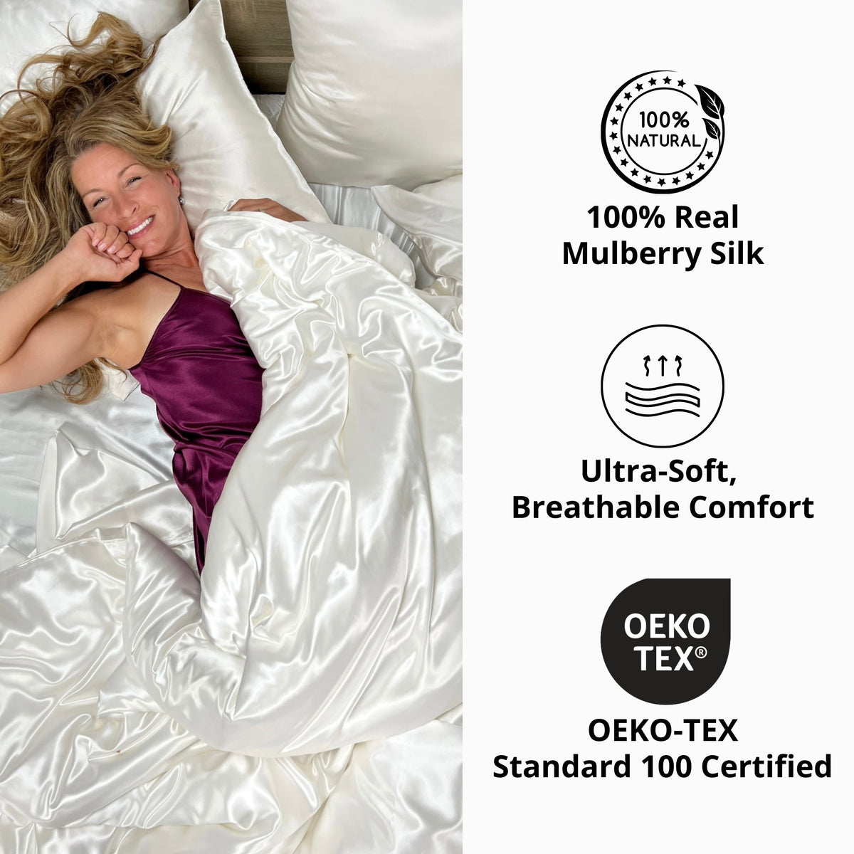 Mulberry Park Silks 22 Momme Duvet Covers - Plum