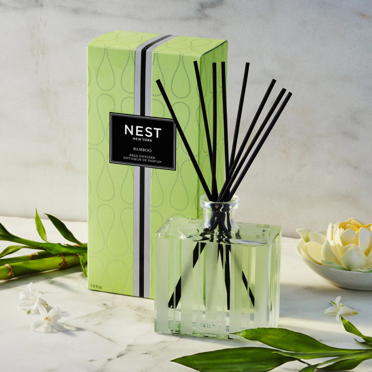 Nest New York’s Bamboo Reed Diffuser Lifestyle With Box