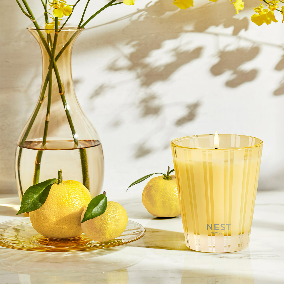 Lifestyle Image of Nest New York Sunlit Yuzu and Neroli Candle