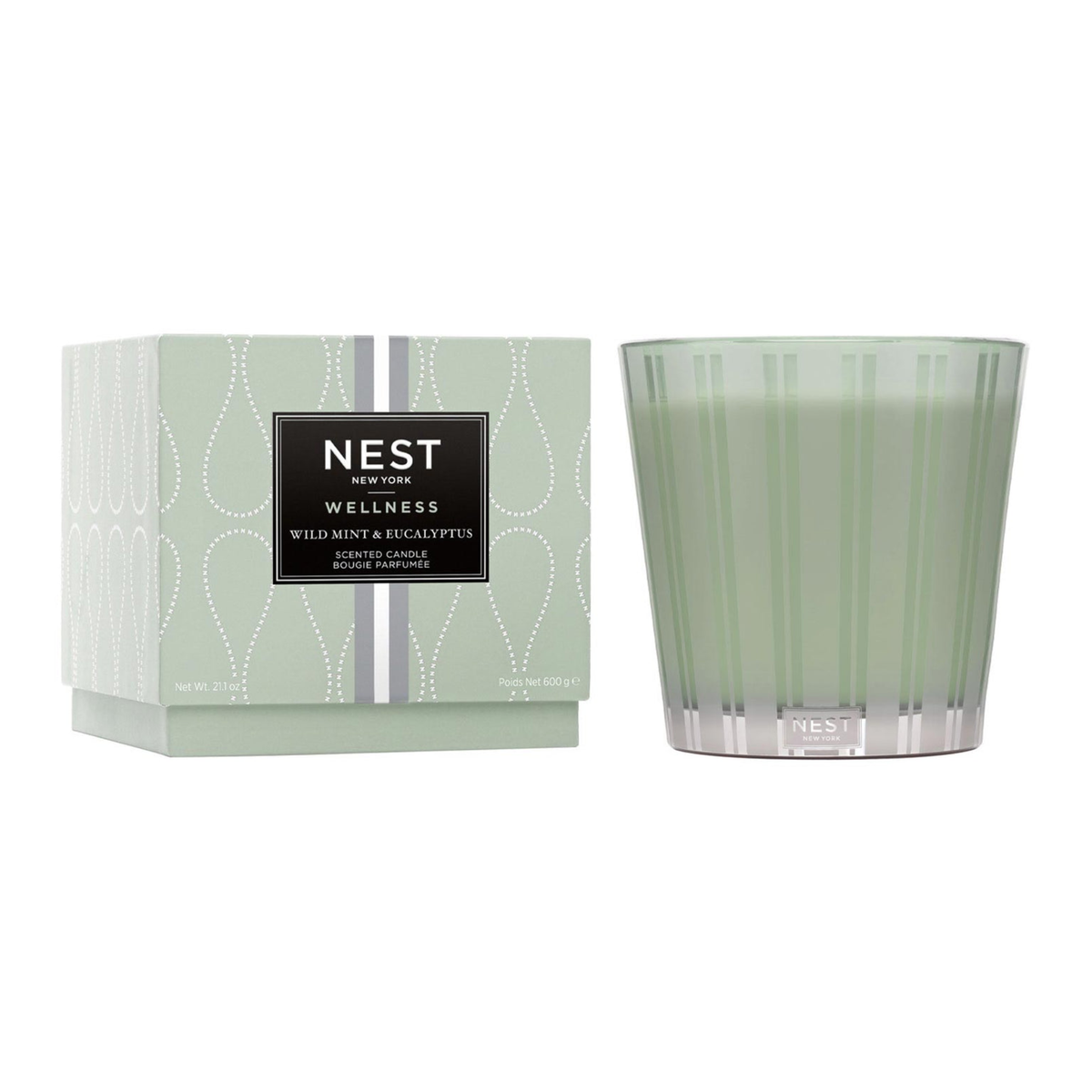 Product Image of Nest New York’s Wild Mint &amp; Eucalyptus 3-Wick Candle with Box