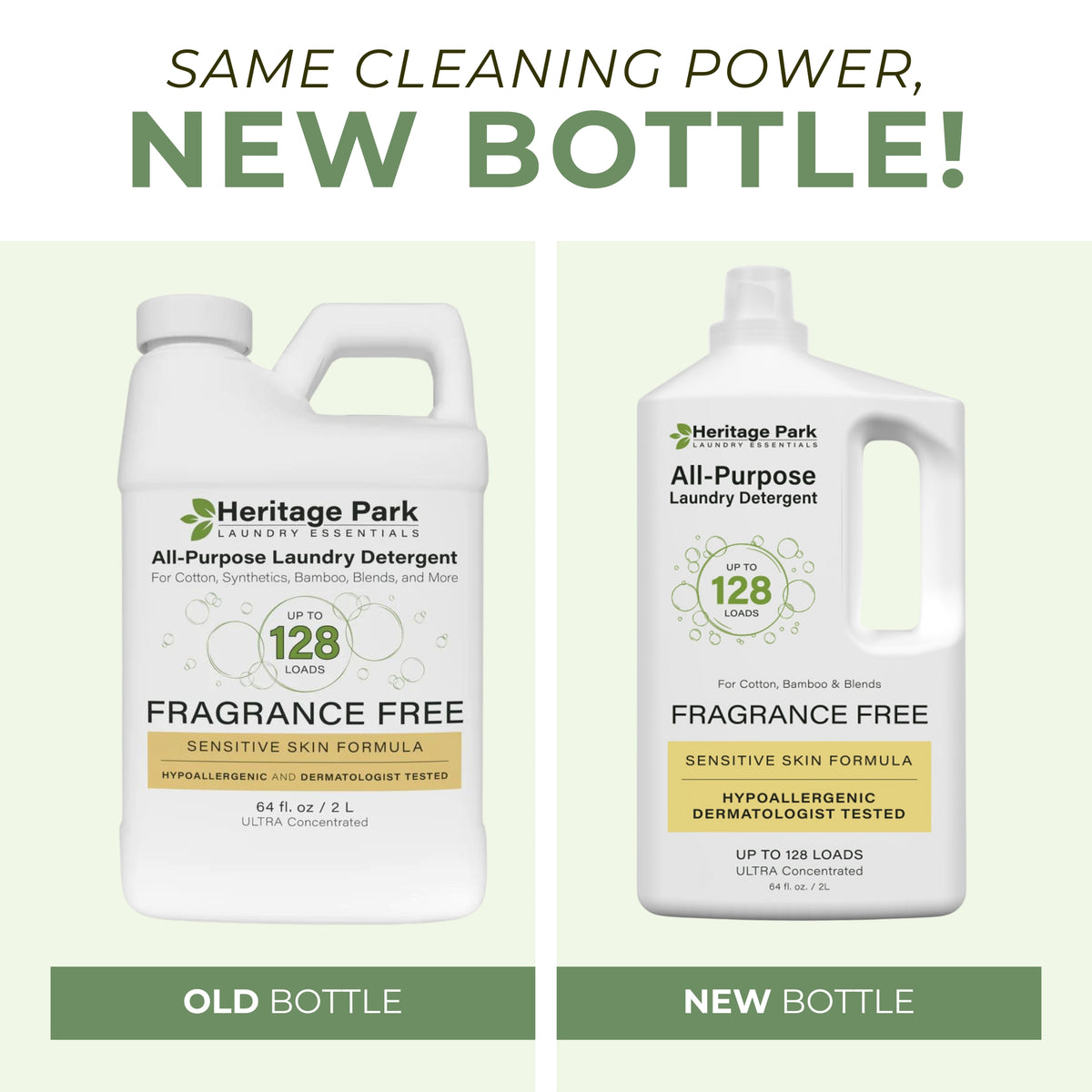 Heritage Park Luxury All Purpose Laundry Detergent - Fragrance Free