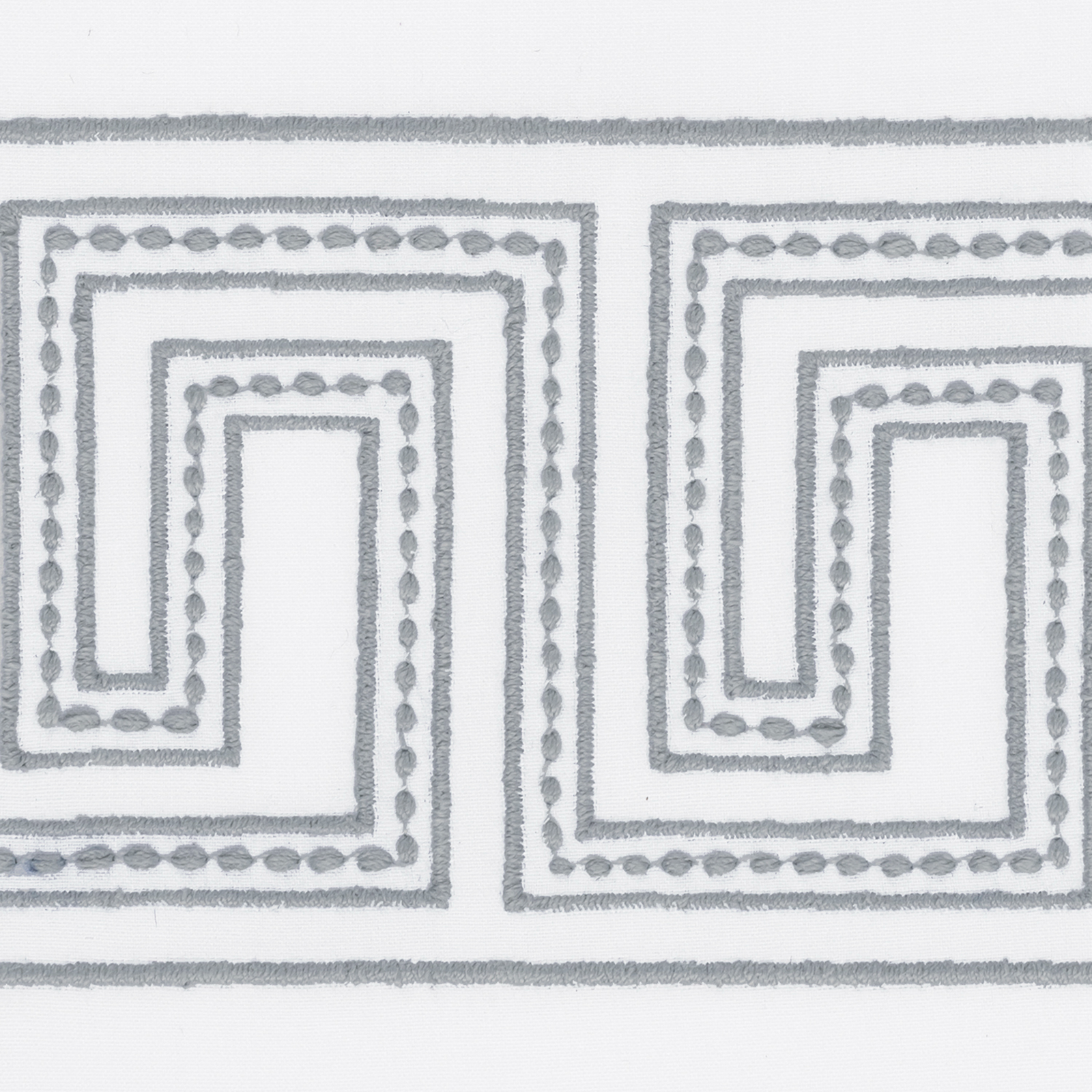 Matouk Schumacher Ophelia Shower Curtain in Sterling