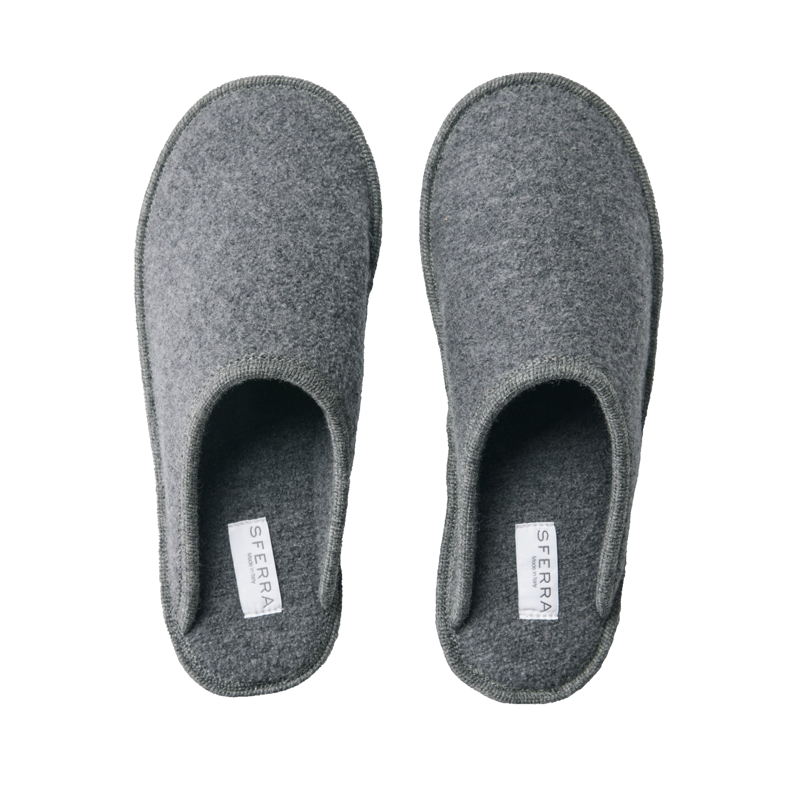 Pair of Sferra Arlo Slippers Grey