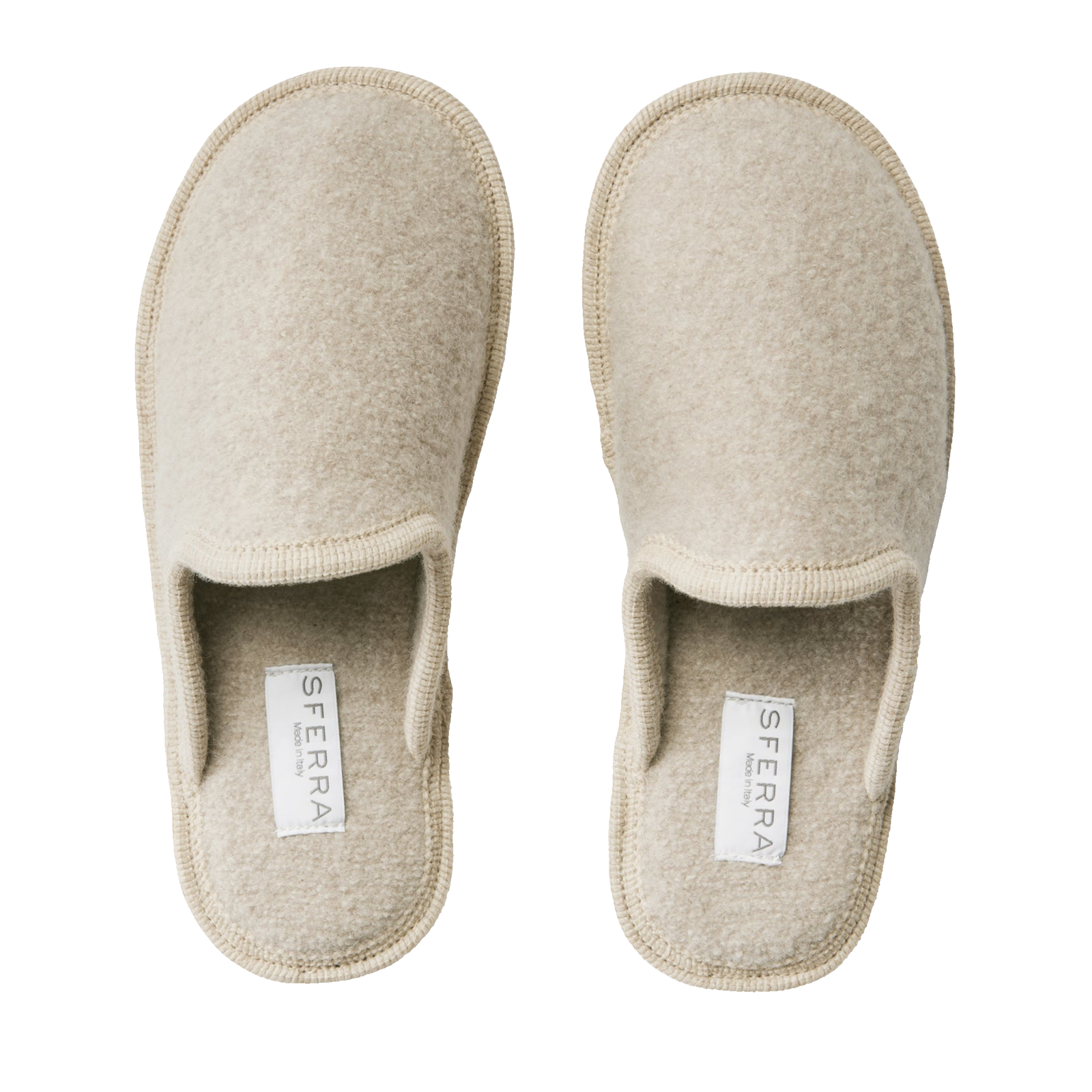 Pair of Beige Sferra Serena Slippers