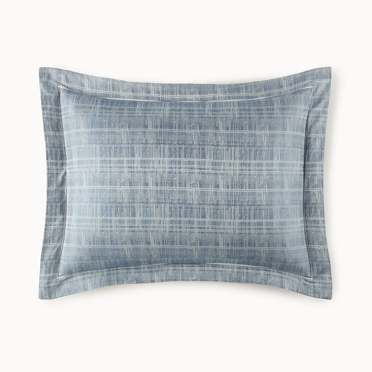 Grand Euro Pillow of Peacock Alley Biagio Bedding in Azure