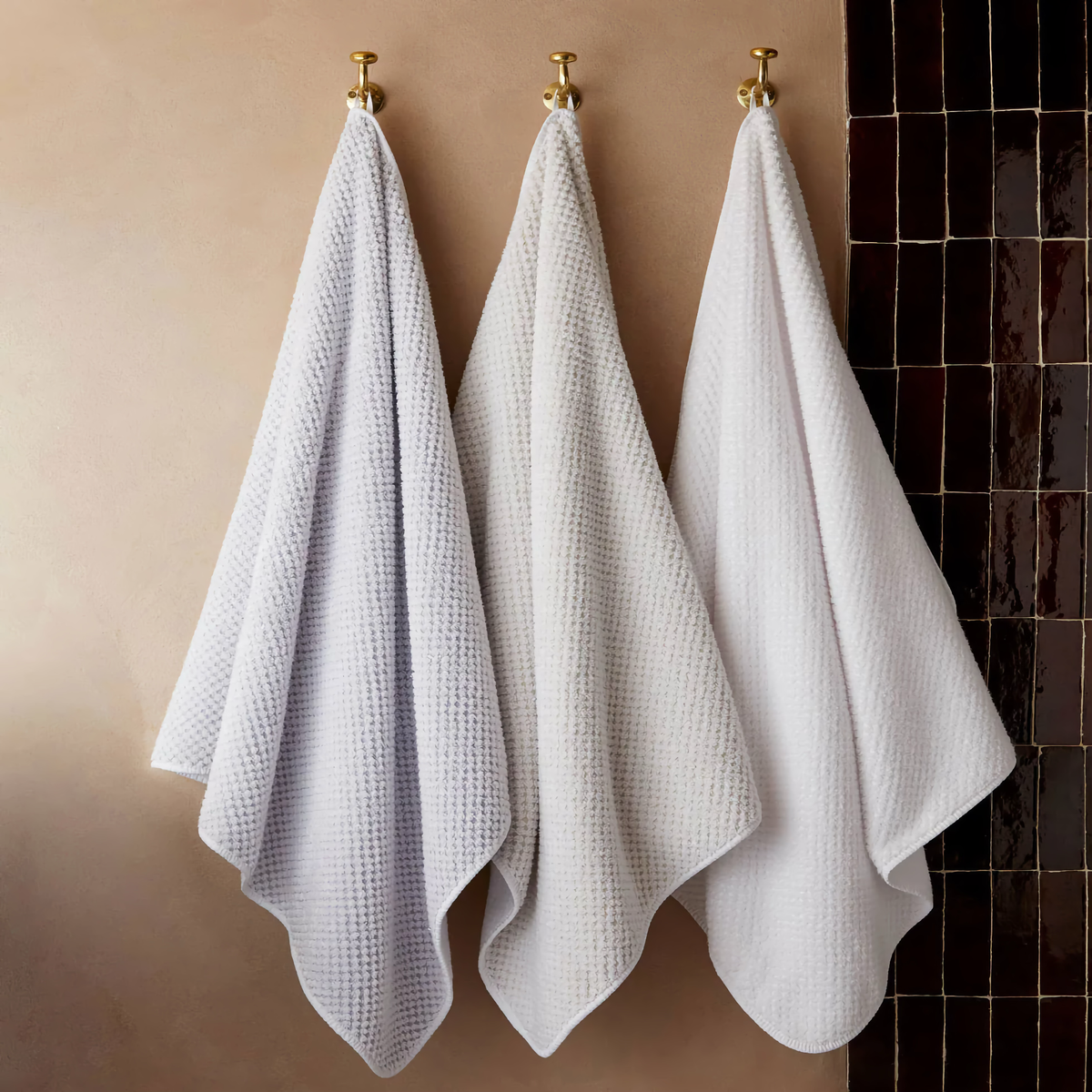Hanging Peacock Alley Catalina Bath Towels in all colors