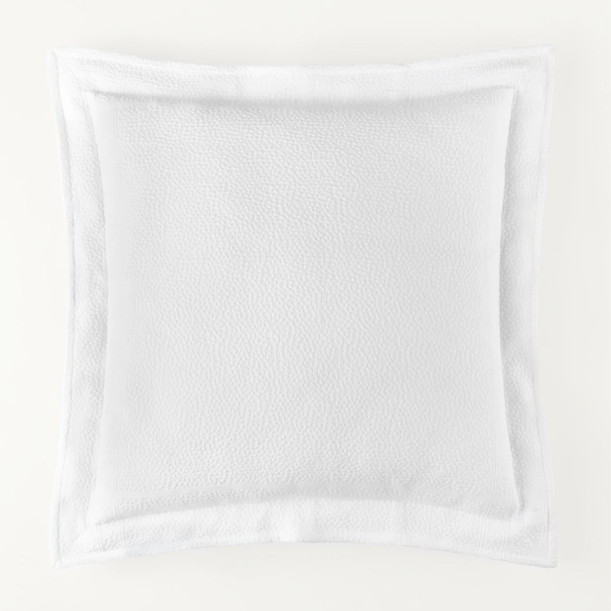 Euro Sham of Peacock Alley Montauk Bedding in White