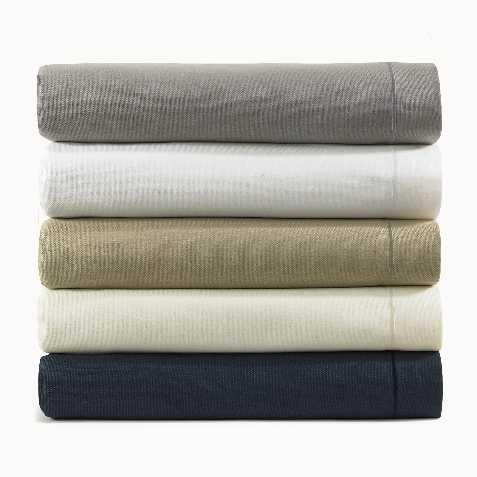 Stack of Folded Peacock Alley Rio Corded Bedding