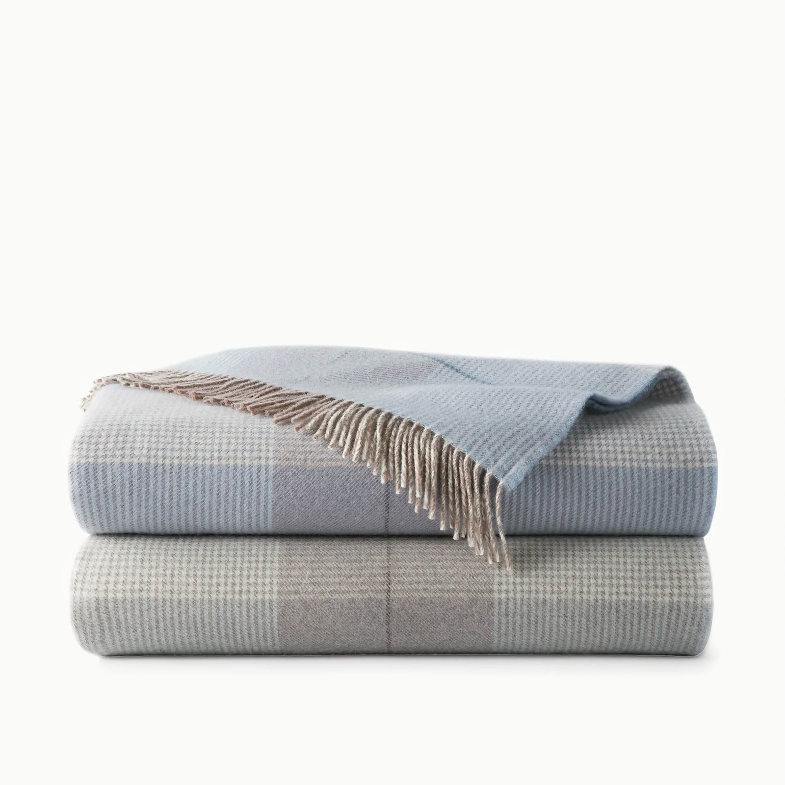 Stack of Peacock Alley York Throws