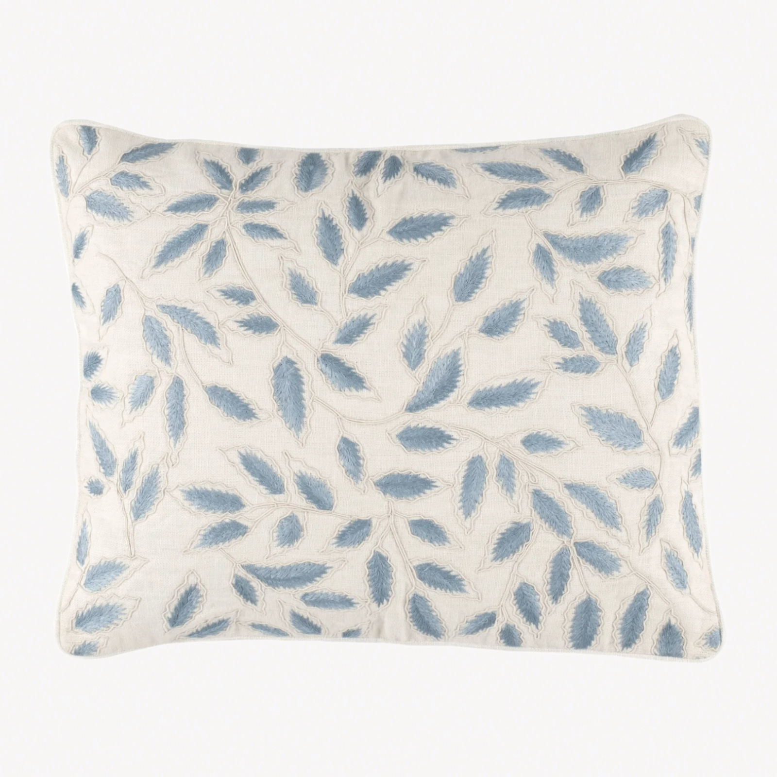 Pine Cone Hill Amelia Embroidered Decorative Pillow in Ivory