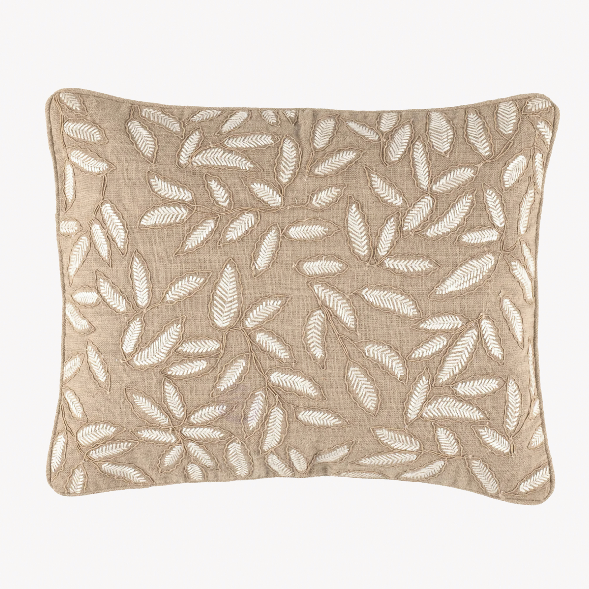 Pine Cone Hill Amelia Embroidered Decorative Pillow in Natural
