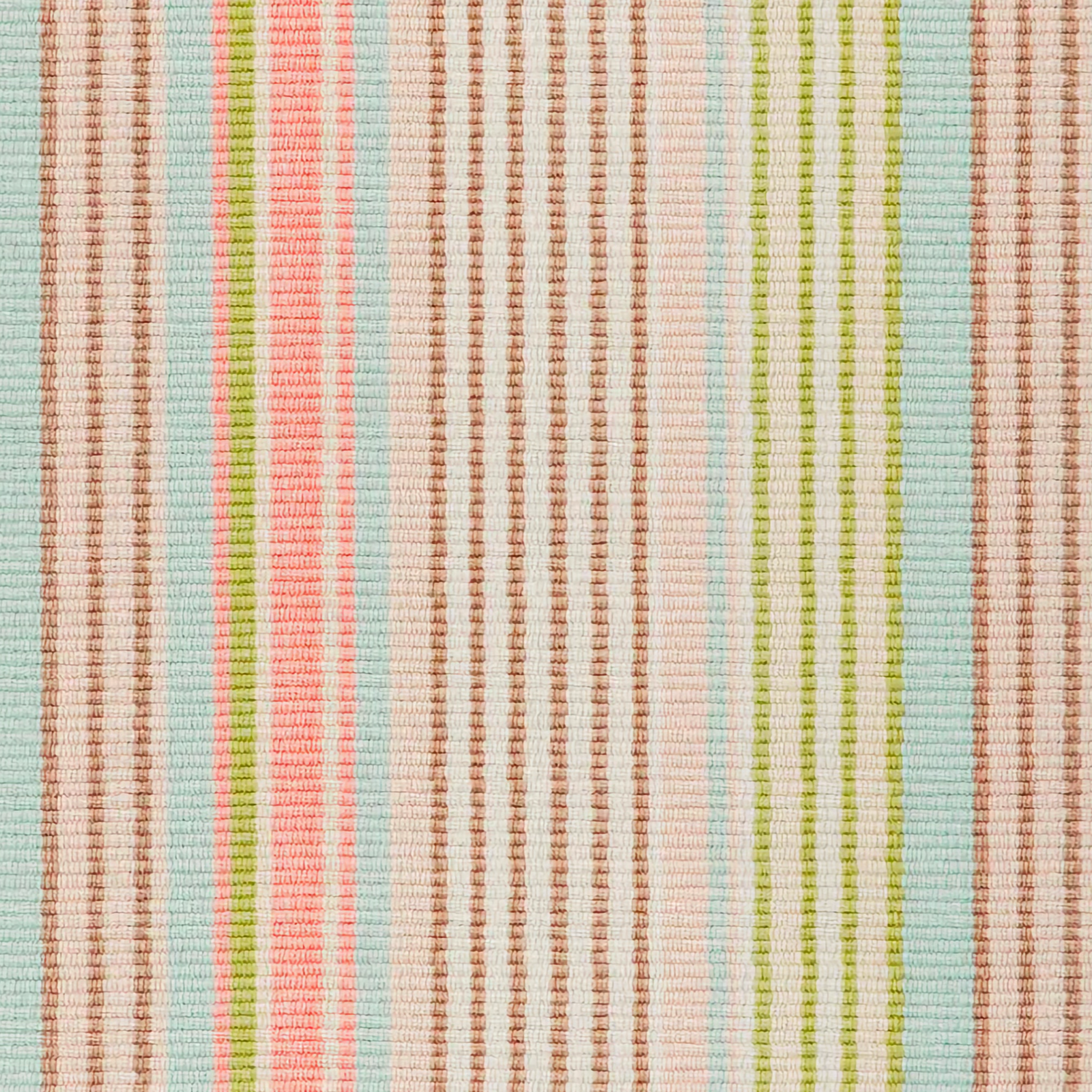 Shoes in Aqua Pine Cone Hill Ana Ticking Machine Washable Rug