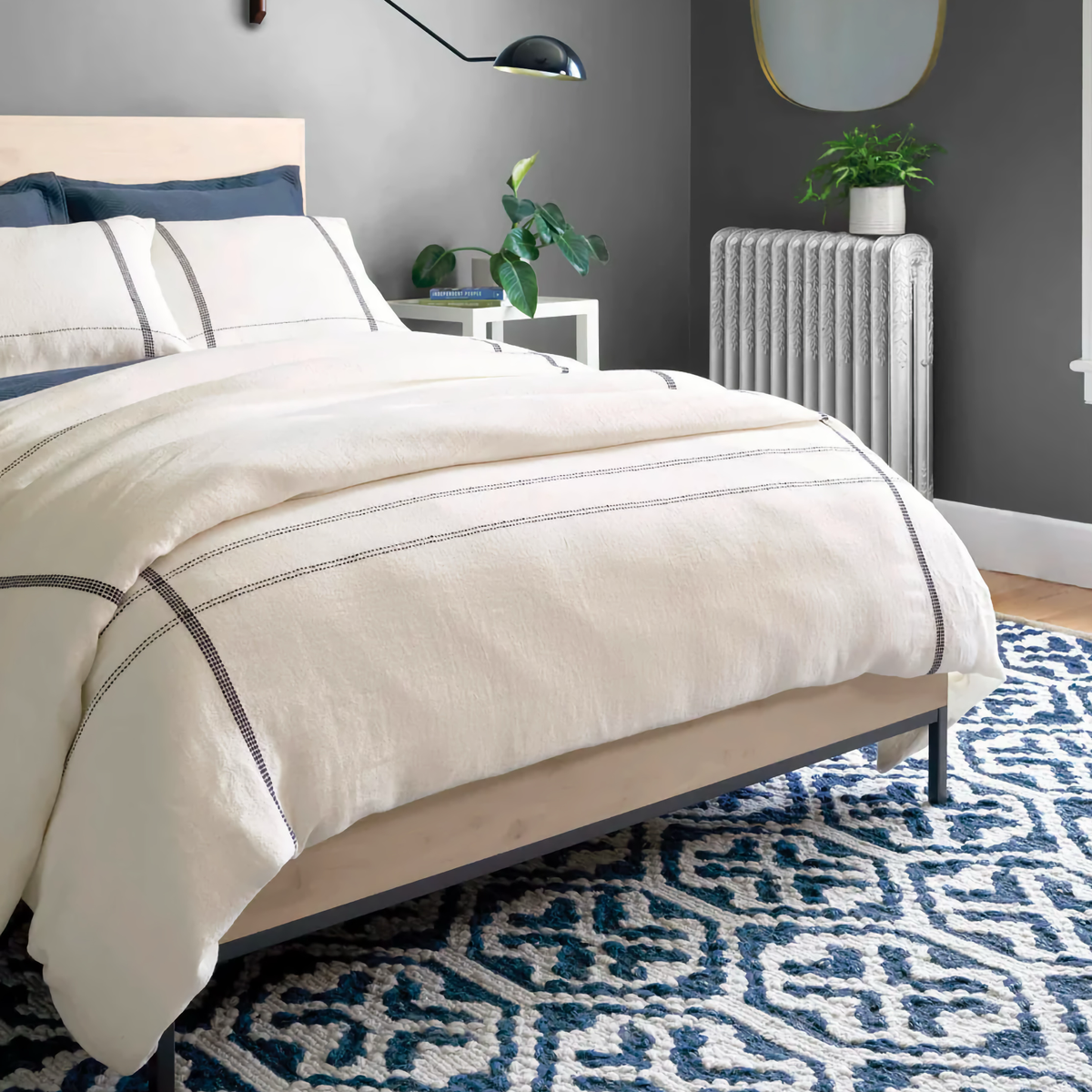 Pine Cone Hill Atherton Duvet Cover and Shams in Navy