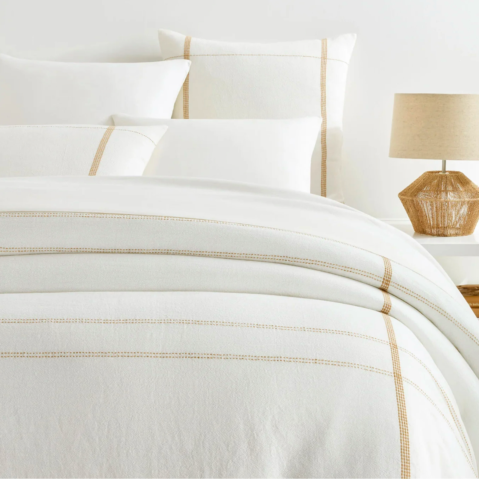 Pine Cone Hill Atherton Duvet Cover and Shams in Natural