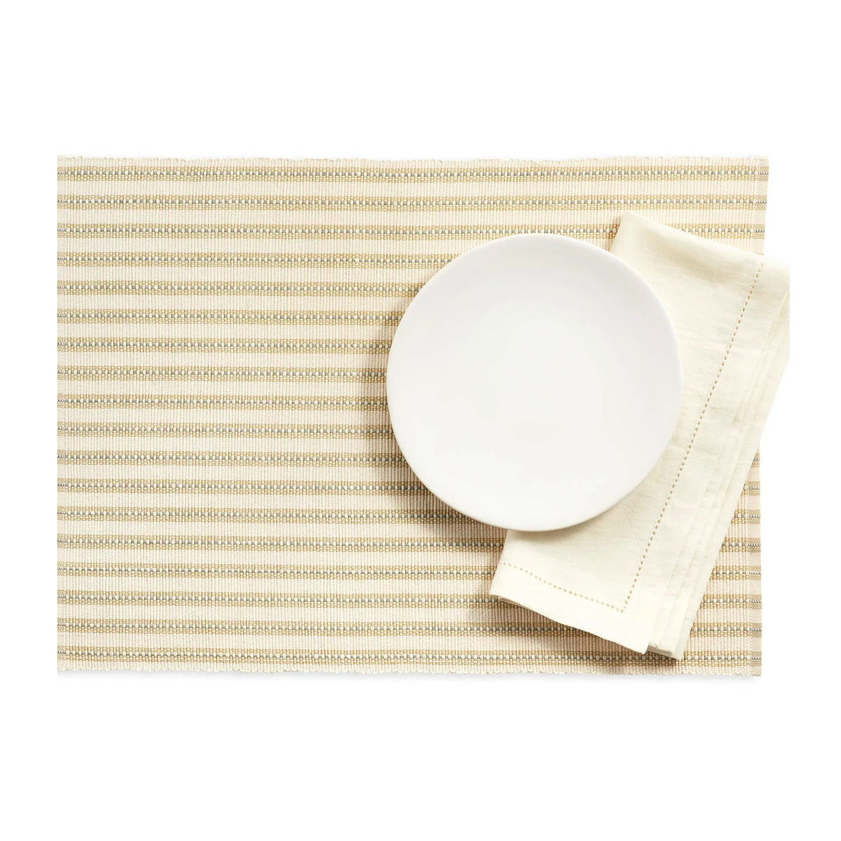 Pine Cone Hill Bell Stripe Placemat in Natural