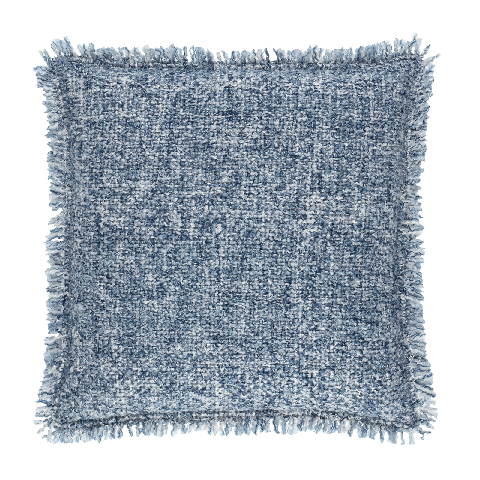 Silo of Pine Cone Hill Boucle Indoor/Outdoor Decorative Pillow in Navy Color