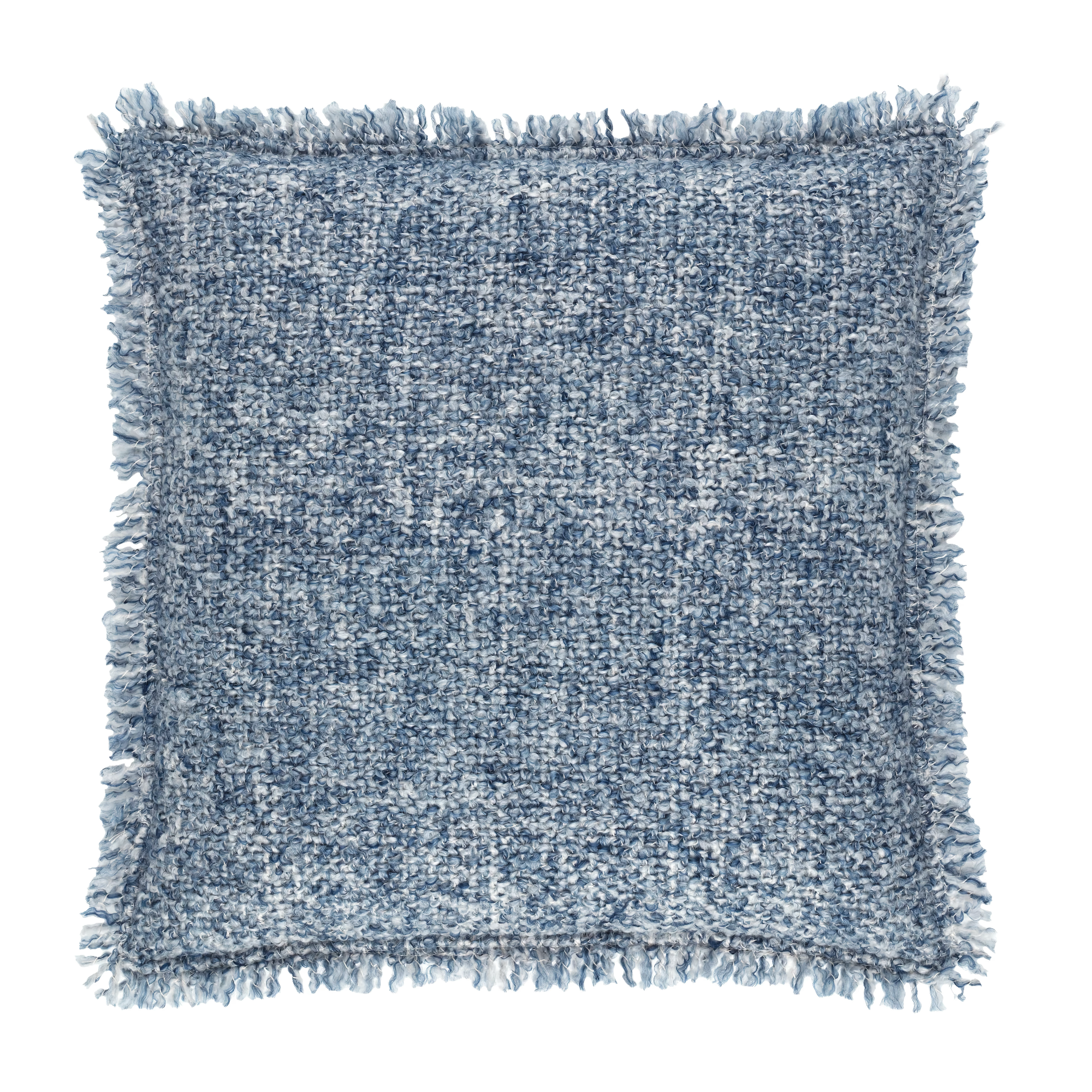 Silo of Pine Cone Hill Boucle Indoor/Outdoor Decorative Pillow in Navy Color