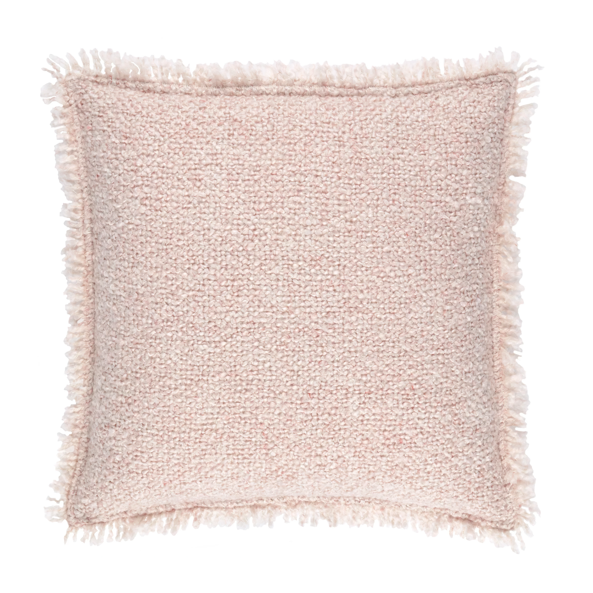 Silo of Pine Cone Hill Boucle Indoor/Outdoor Decorative Pillow in Pink Color