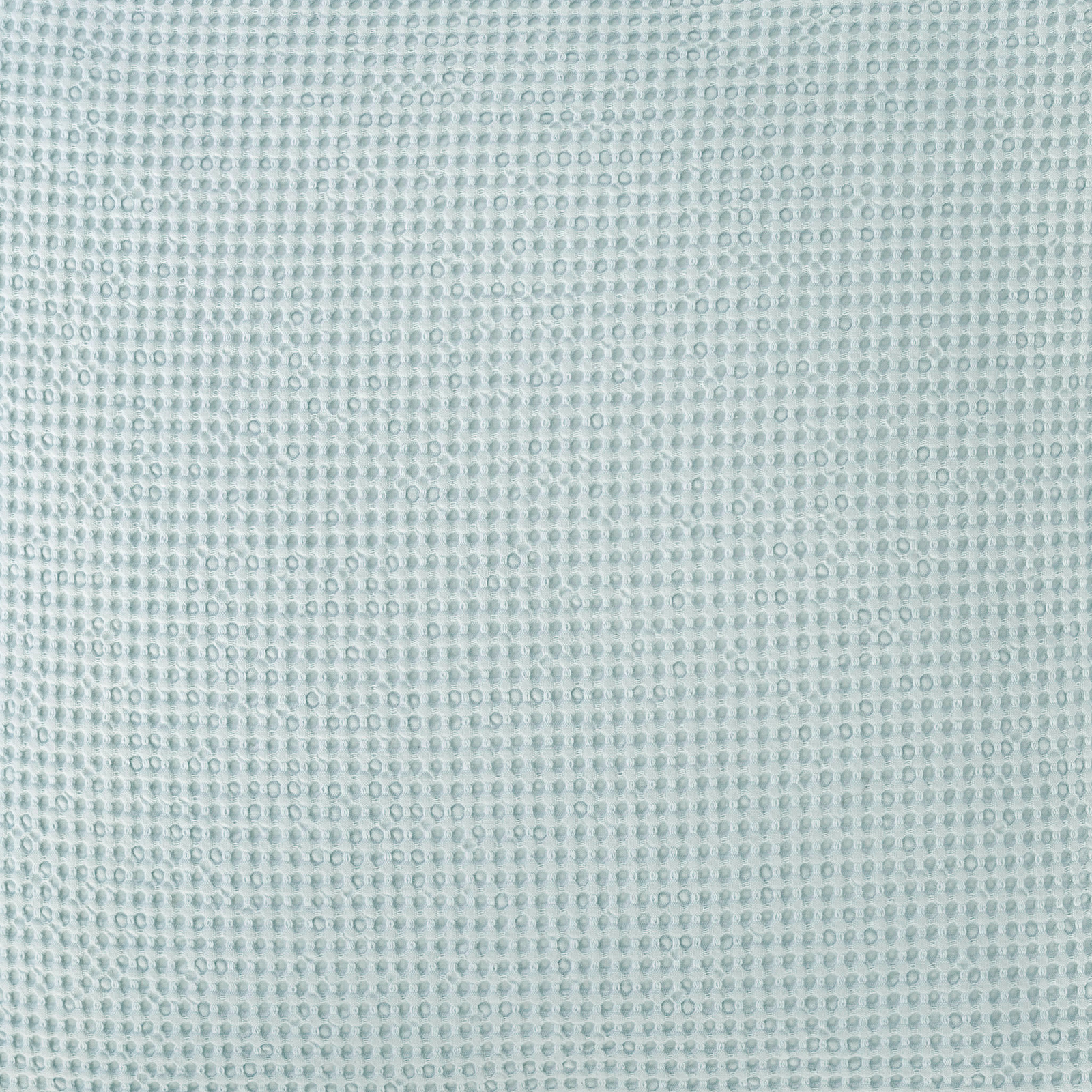 Closeup of Bed in Sky Pine Cone Hill Bubble Matelassé Coverlet & Shams