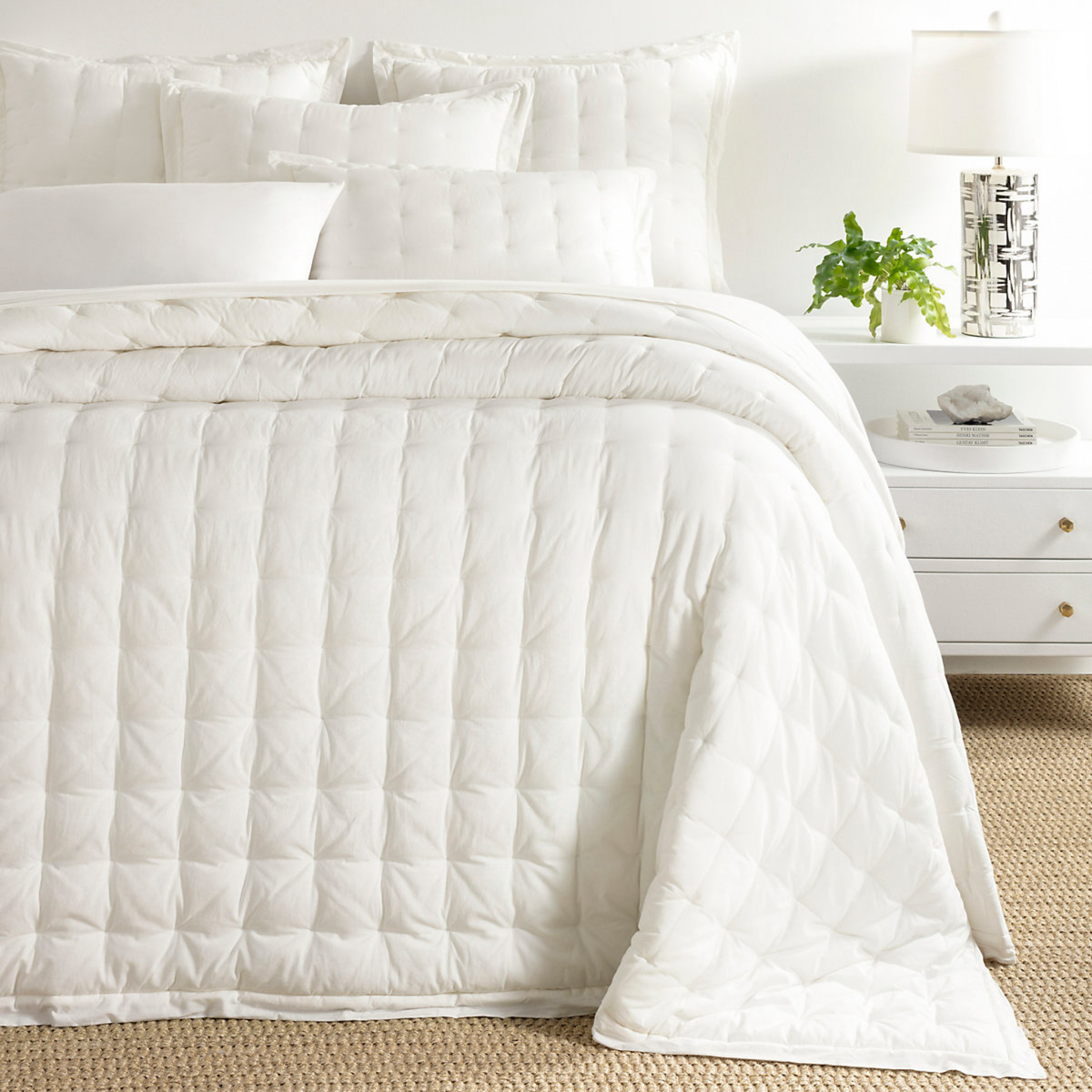 Ivory Pine Cone Hill Cozy Cotton Puff Bedding