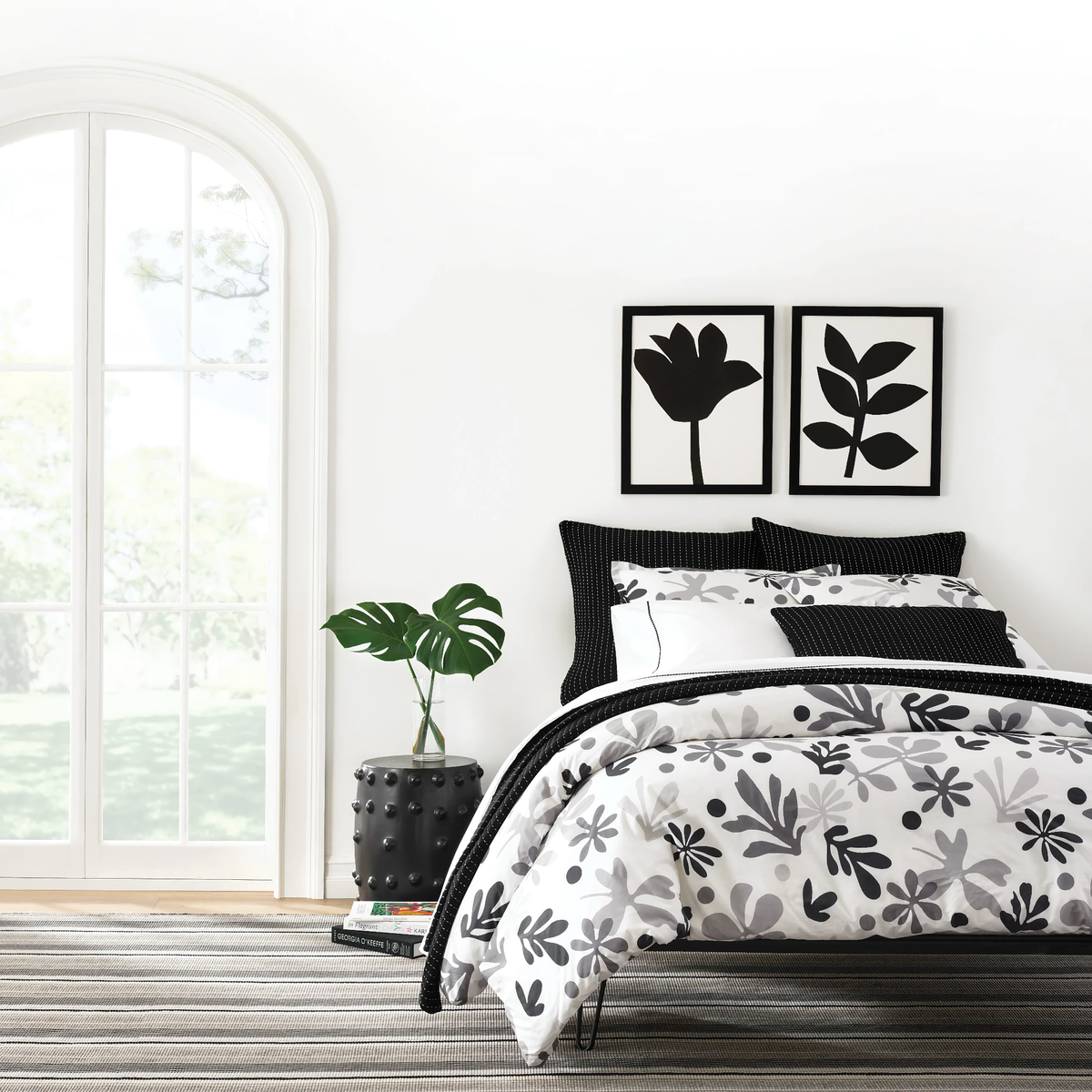 Black Coordinates with Pine Cone Hill Dottie Bedding