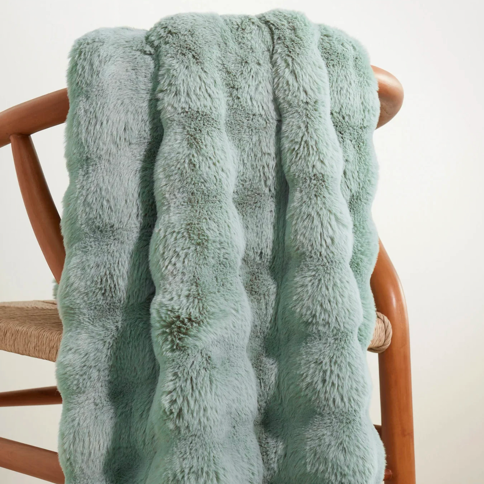 Mineral Pine Cone Hill Fab Faux Throw on a chair