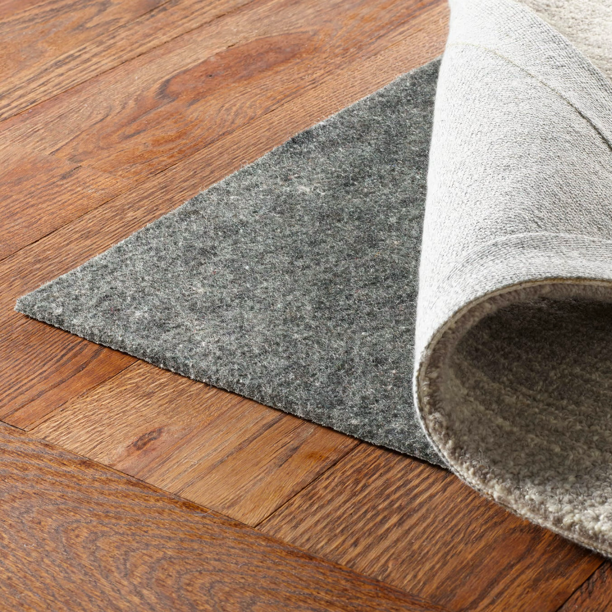 Pine Cone Hill Floor-Lock Solid Rug Pad on Hard Floor