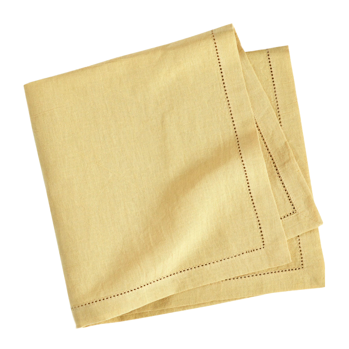 Pine Cone Hill Haven Hemstitch Napkin Set in Wheat