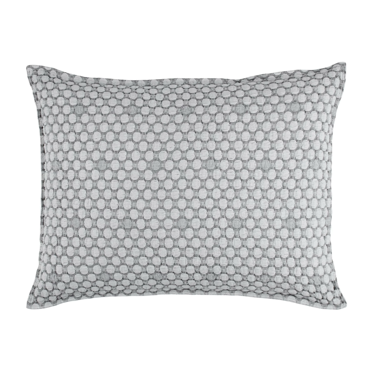 Silo of Black and White Pine Cone Hill Lodi Matelasse Standard Sham