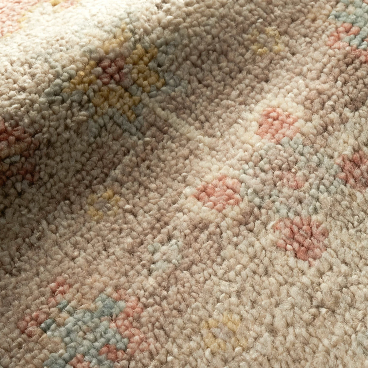 Closeup of Pine Cone Hill Masterpiece Rug Collection in Nora Design