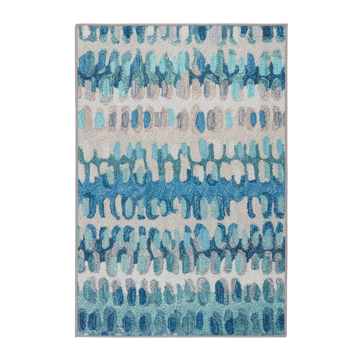 Pine Cone Hill Paint Chip Machine Washable Rug in Blue