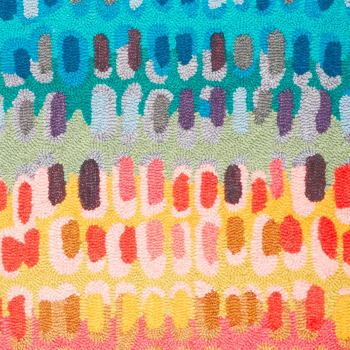 Swatch of Pine Cone Hill Paint Chip Machine Washable Rug in Multi