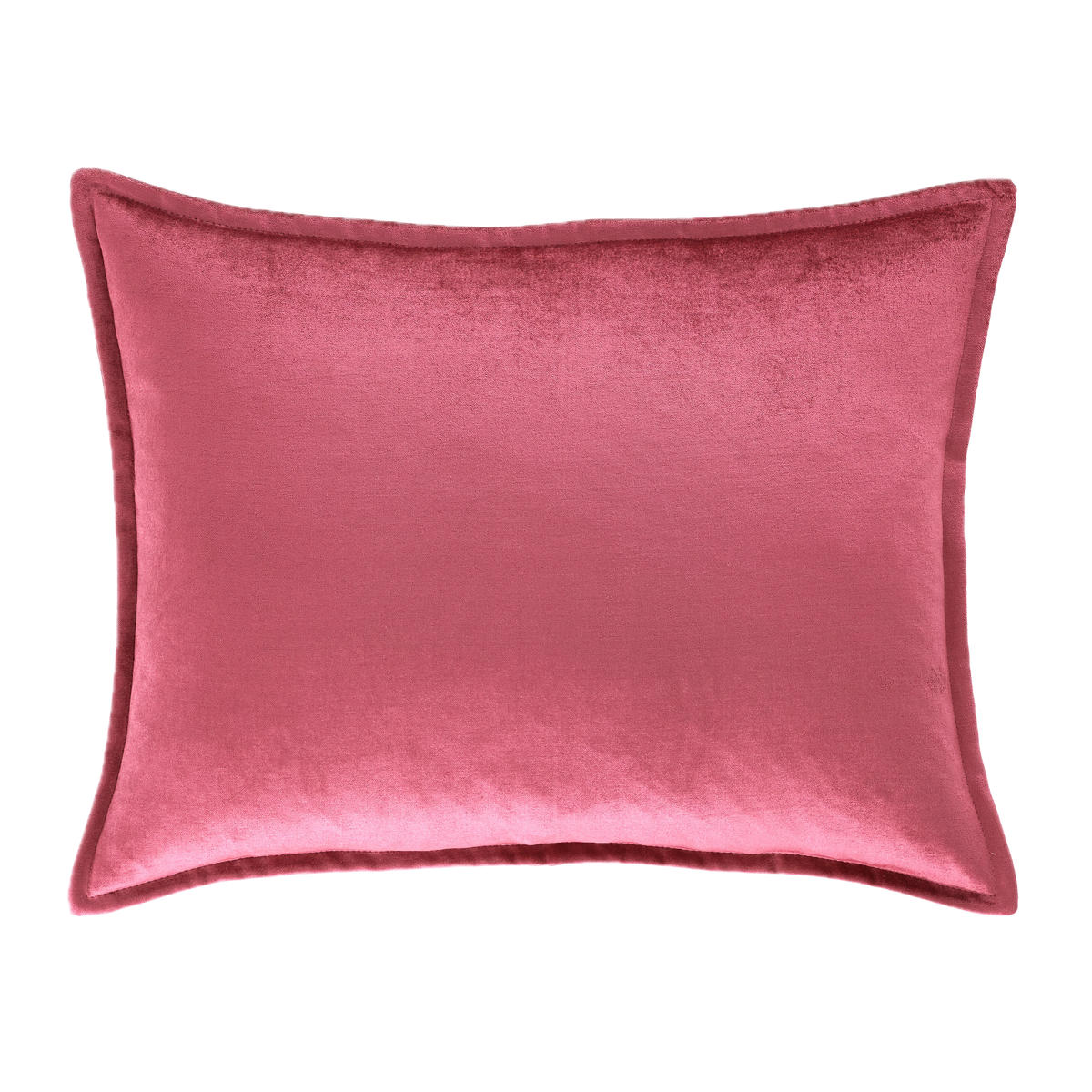 Sham Silo of Pine Cone Hill Panne Velvet Decorative Pillow in Berry Color