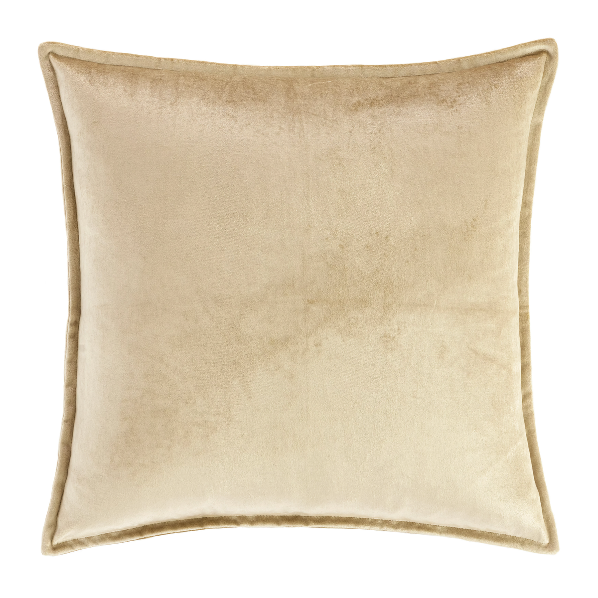 Euro Sham of Pine Cone Hill Panne Velvet Decorative Pillow in Champagne Color