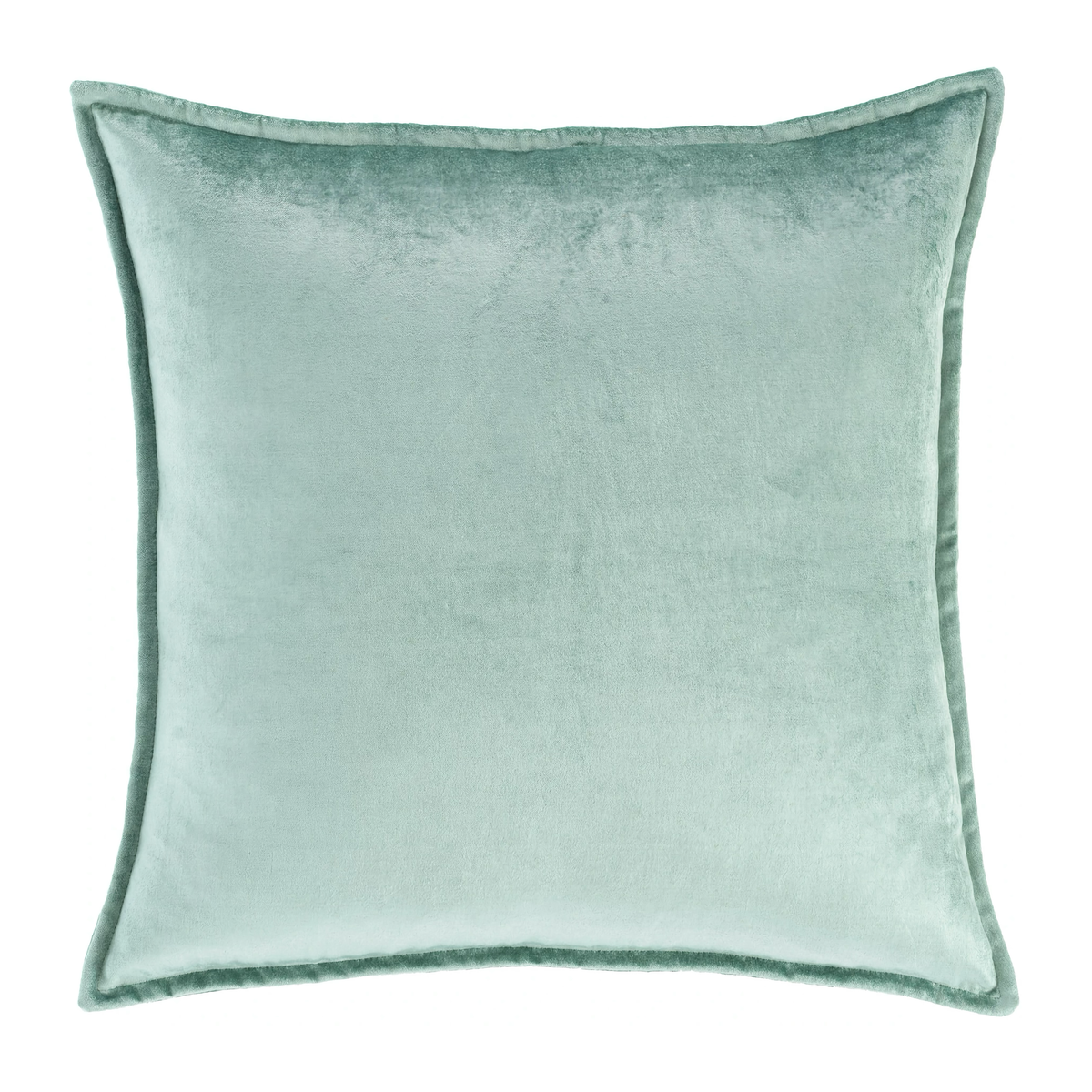 Euro Sham of Pine Cone Hill Panne Velvet Decorative Pillow in Ice Color