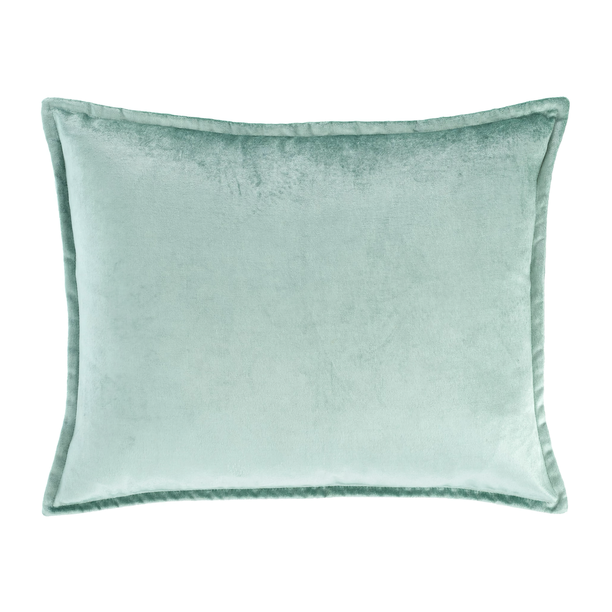 Sham Silo of Pine Cone Hill Panne Velvet Decorative Pillow in Ice Color