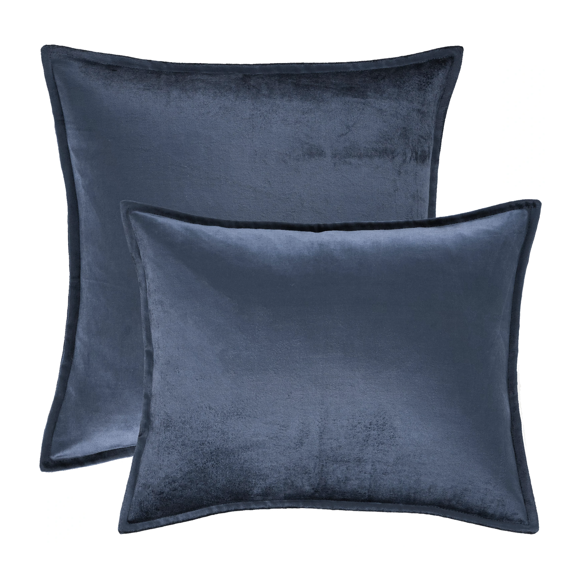 Sizes of Pine Cone Hill Panne Velvet Decorative Pillow in Sapphire Color