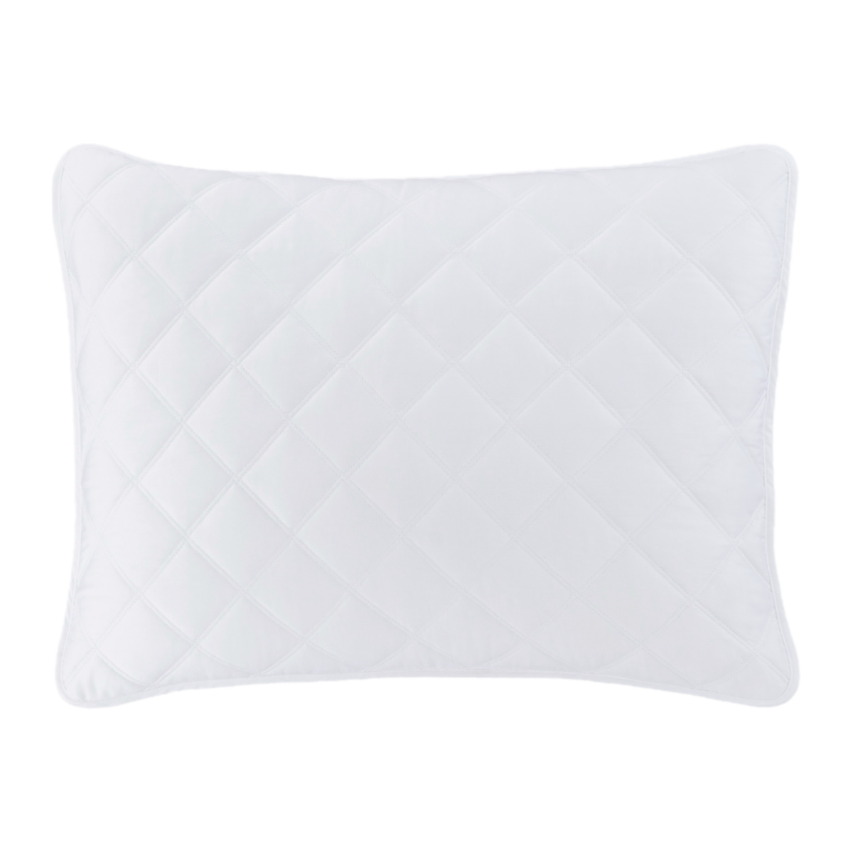 White Pine Cone Hill Quilted Silken Solid Sham Against a White Background