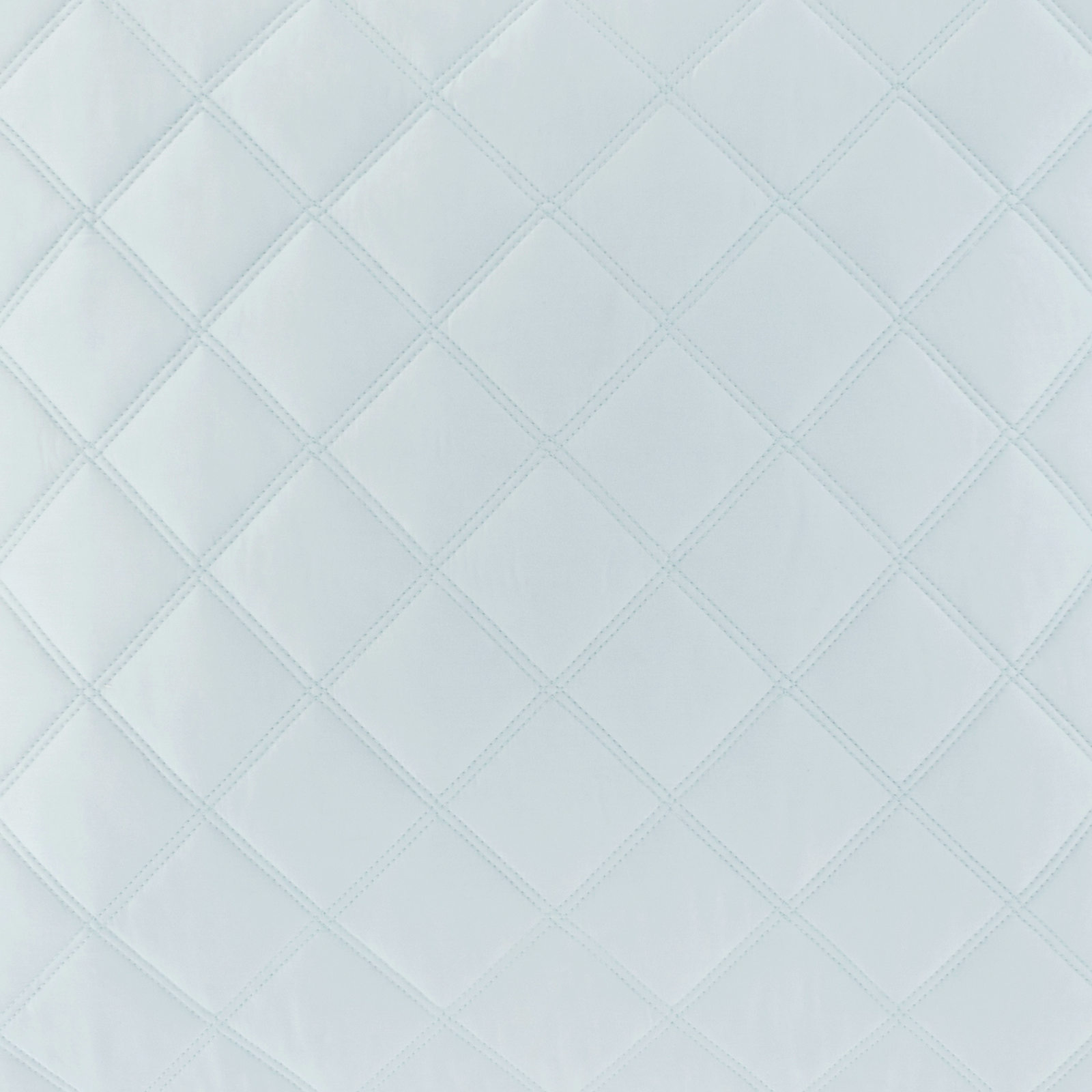 Closeup of Robin’s Egg Blue Pine Cone Hill Quilted Silken Solid Coverlet on Full Bed