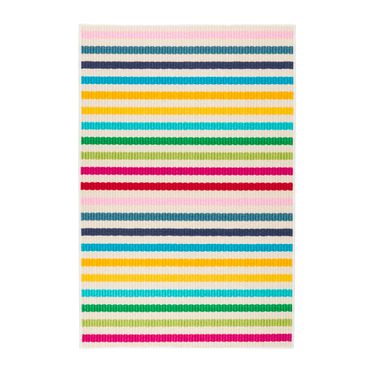 Pine Cone Hill Rainbow Stripe Machine Washable Rug