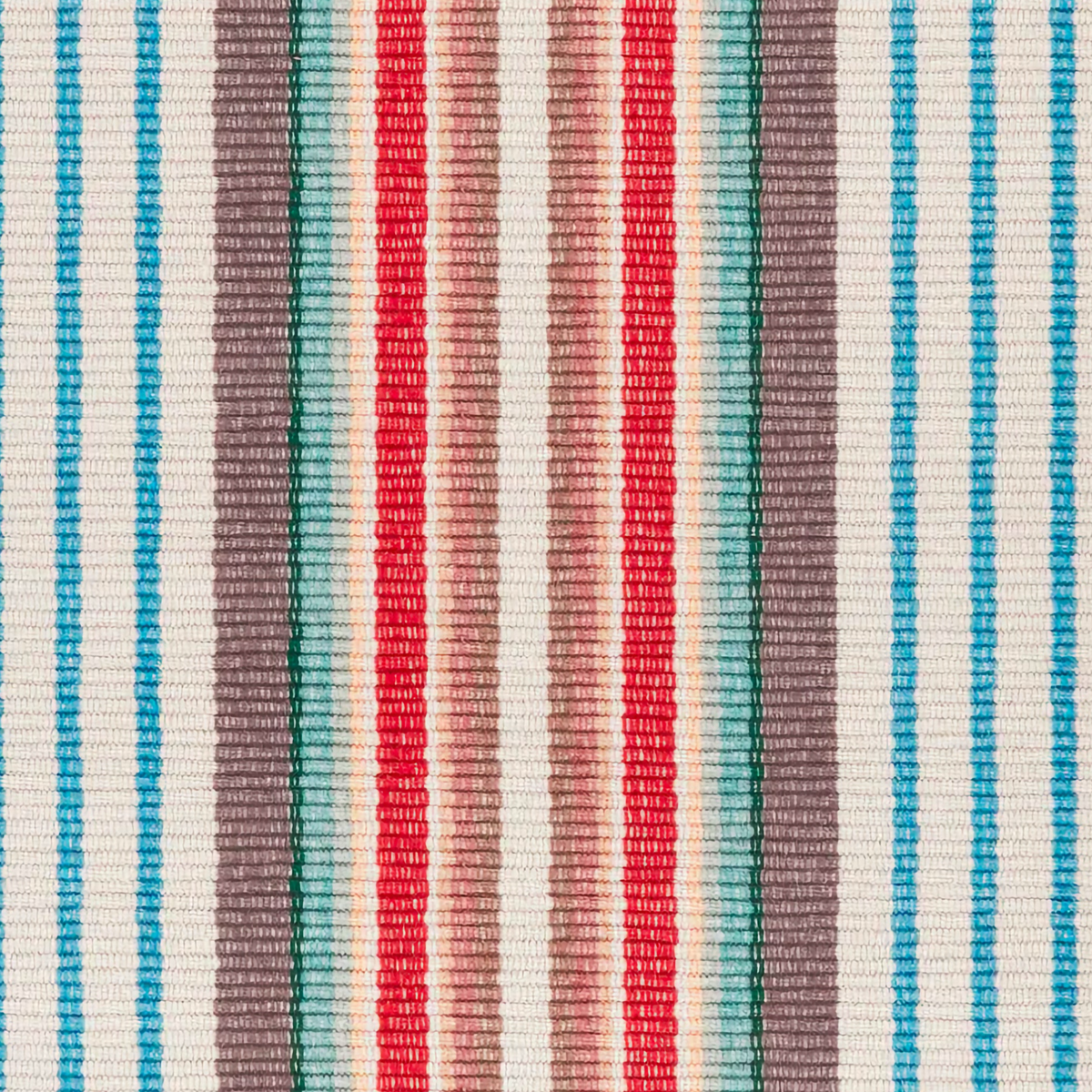 Swatch of Pine Cone Hill Ranch Multi Stripe Machine Washable Rug