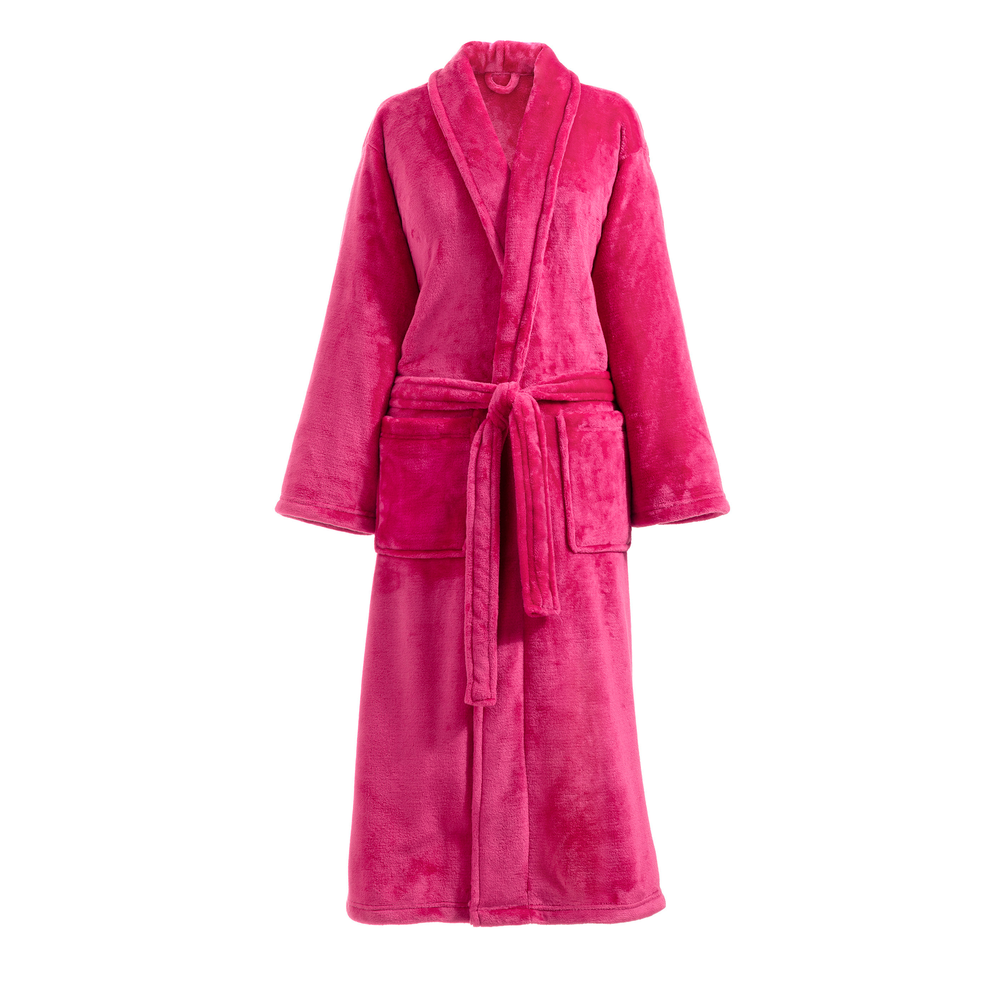 Whole Image of Pine Cone Hill Sheepy Fleece 2.0 Robe in Cerise Color