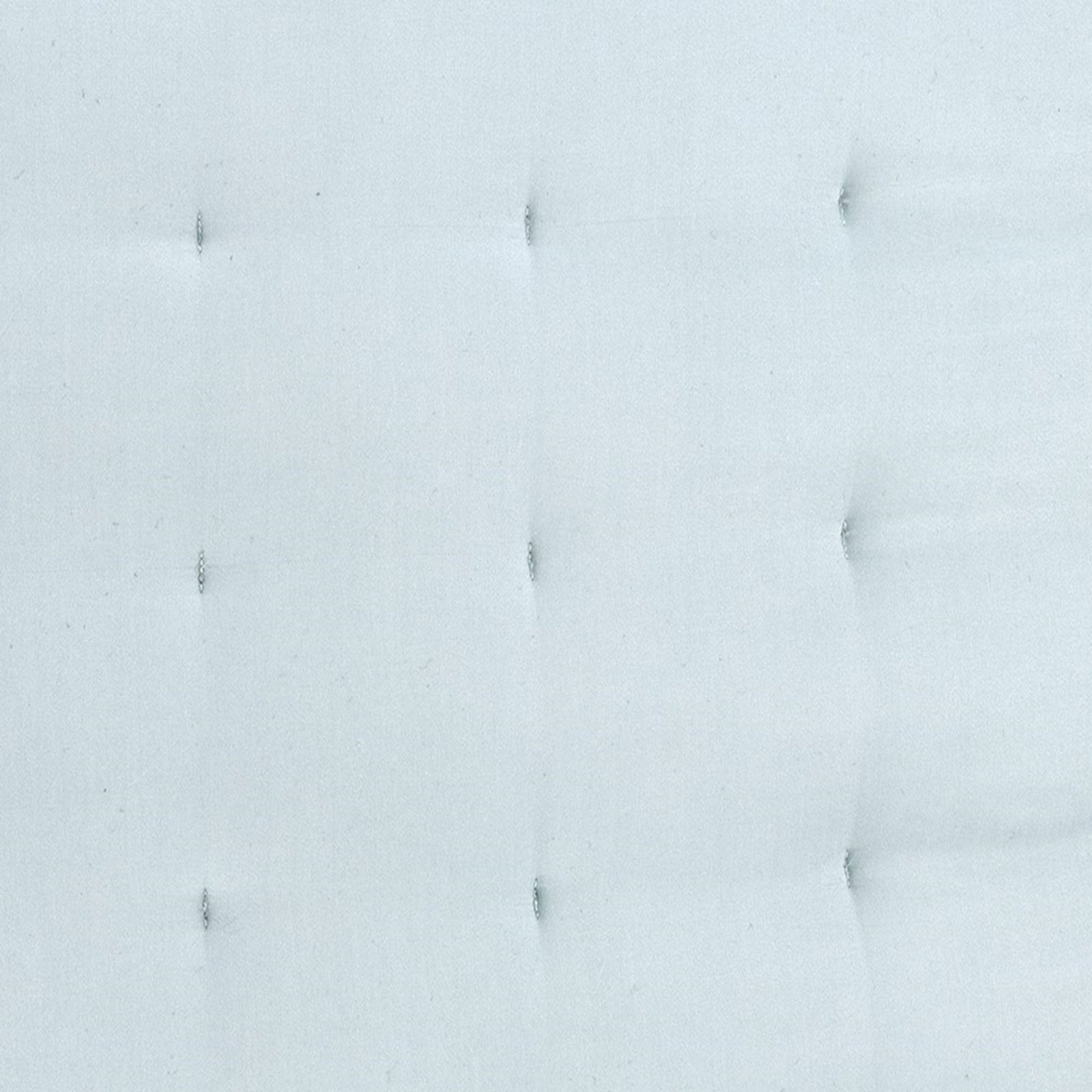 Bed Dressed in Pine Cone Hill Silken Solid Puff in Color Robin's Egg Blue