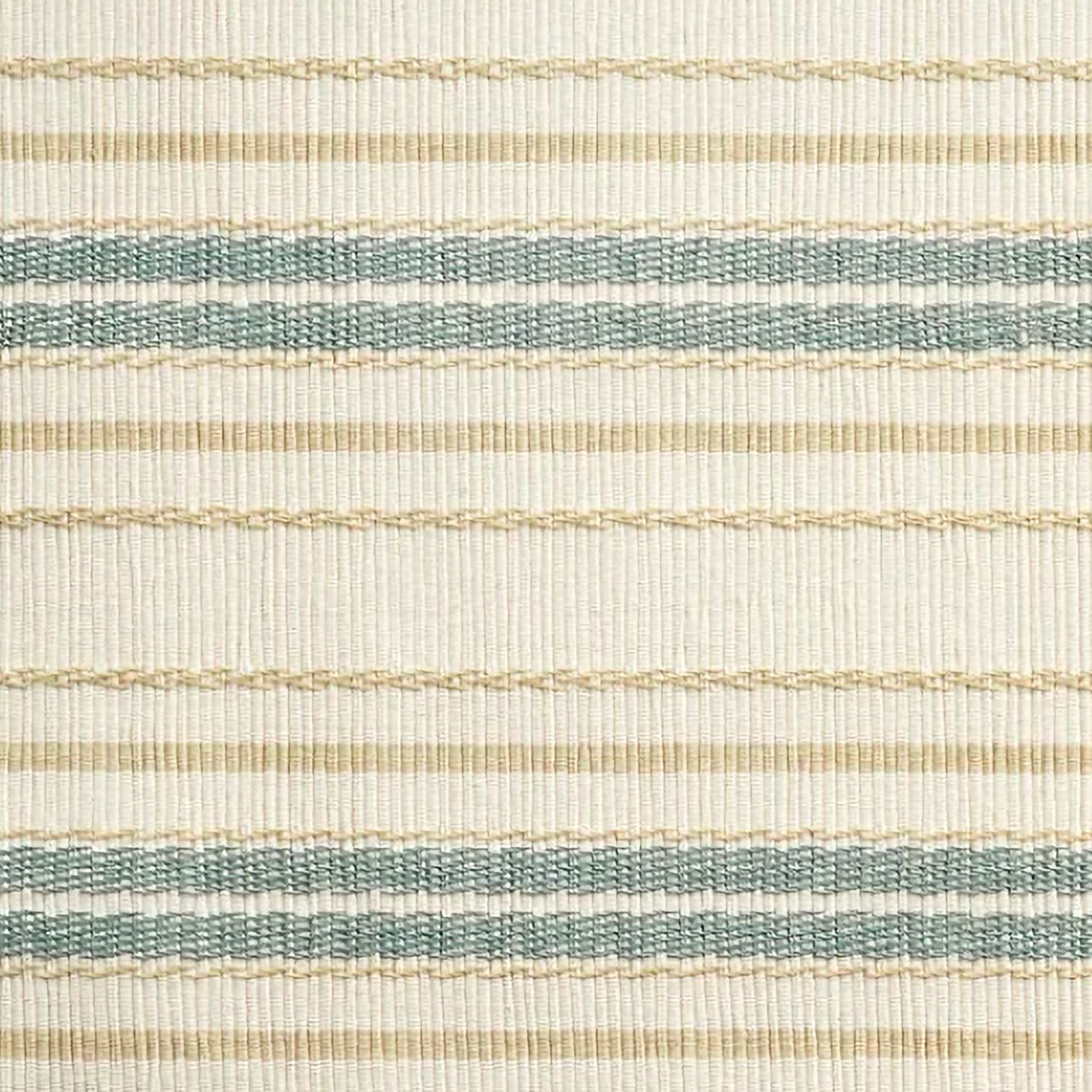 Fabric Closeup of Pine Cone Hill Tinsley Stripe Napkins and Placemats in Natural